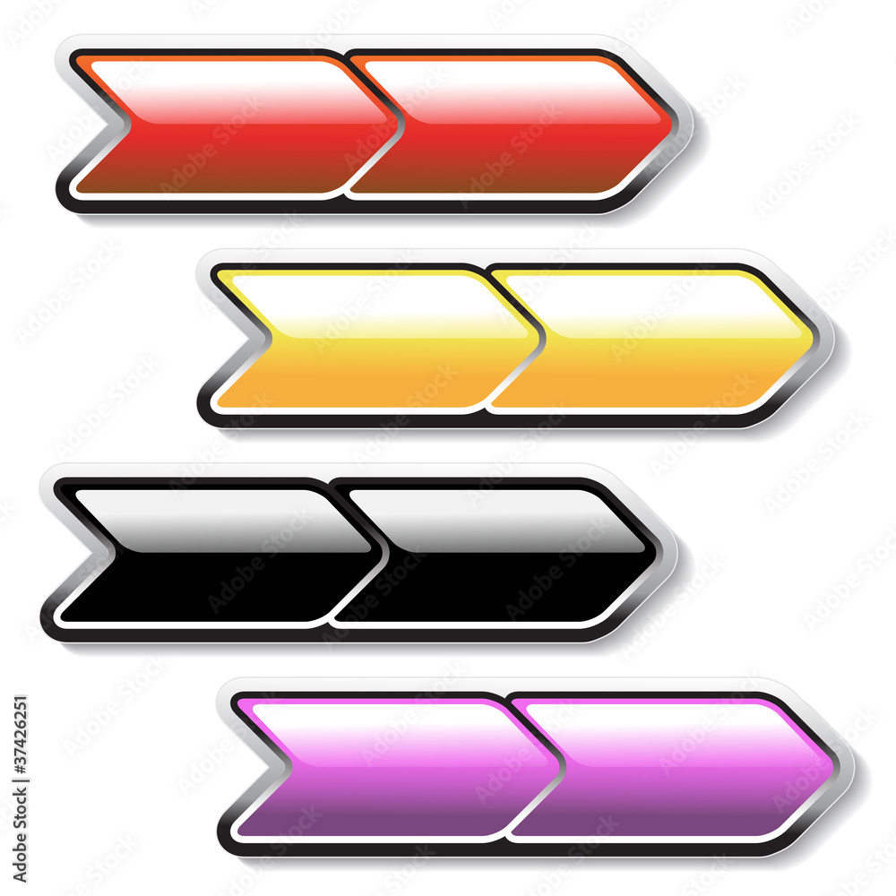 Poster vector arrow buttons