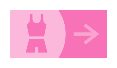 signe, symbole, picto, logo, flèche, pressing, mode, vêtement