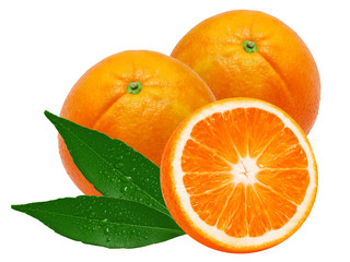 orange isolated on white background