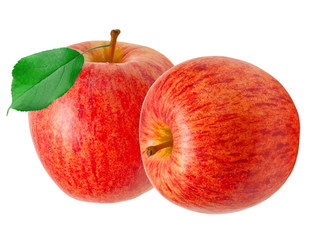 red apple isolated on white background