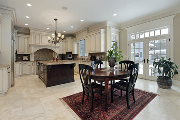 Large kitchen with island