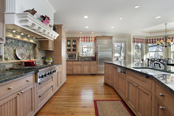 Large kitchen in modern home