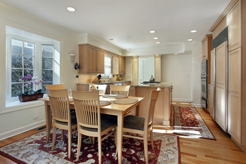 Contemporary kitchen with island