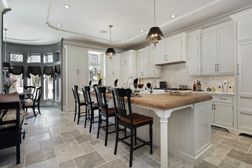 Kitchen in luxury home