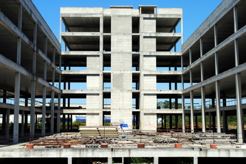 building under construction, abandoned incomplete