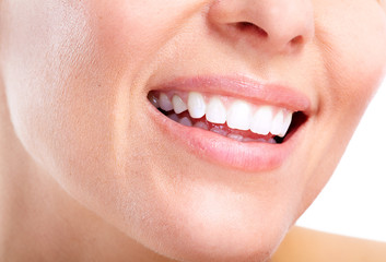 Healthy woman teeth and smile.