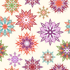 Vector illustration of a floral seamless pattern
