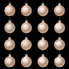 set of Christmas ornament, vector