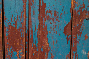Vintage wooden old painted wall