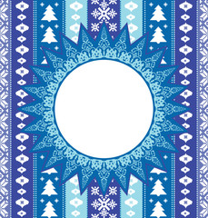 Christmas ornamental background card template