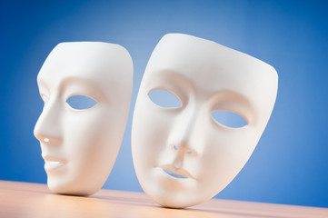 Masks with theatre concept