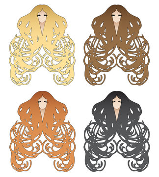 Art Nouveau Hair Images – Browse 6,857 Stock Photos, Vectors, and Video |  Adobe Stock