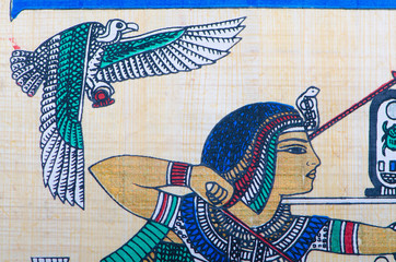 Fragment of egyptian papyrus