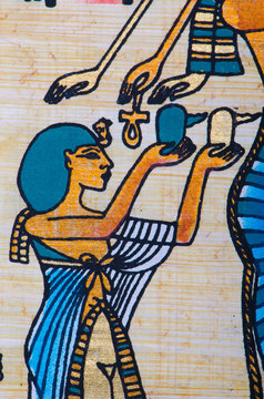 Fragment of egyptian papyrus