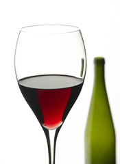 wine glasses  isolated on white background