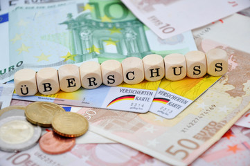 Überschuss bei der Krankenkasse
