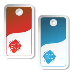 Vector eco stickers