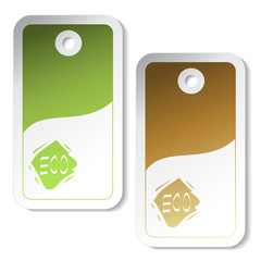 Vector eco stickers