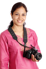 Indian woman photographer