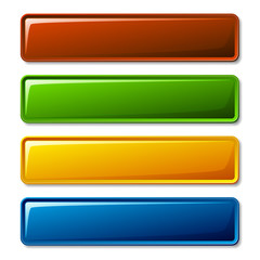 vector blank shiny buttons