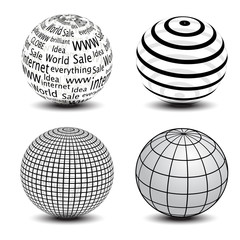 Vector globes