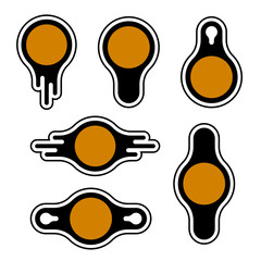 vector blank simple labels