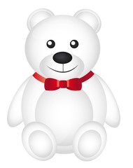 white teddy bear