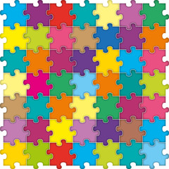 Seamless color puzzles background