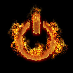 burning power on off button