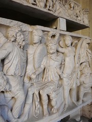 Old Roman marble sculpture