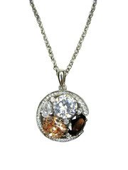 jewelry pendant with shiny crystals