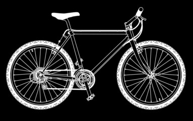 mountain bike, vector