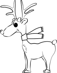 rudolph reindeer illustration