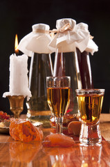 Baltic amber liqueur