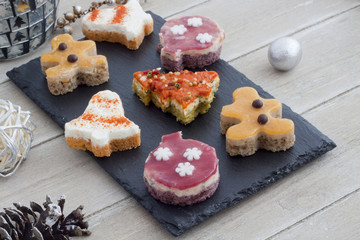 Canapés de Noël