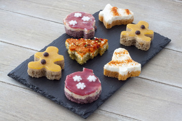 Canapés de Noël