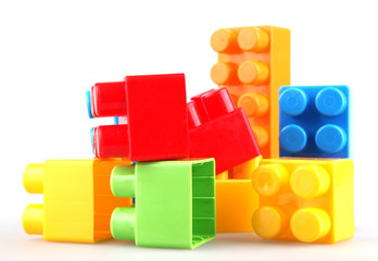 Plastic toy blocks