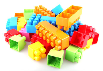 Plastic toy blocks