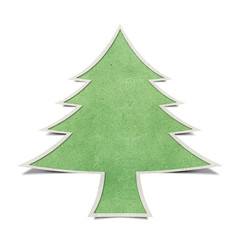 Christmas tree recycled papercraft background