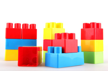 Plastic toy blocks