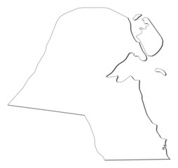 Map of Kuwait