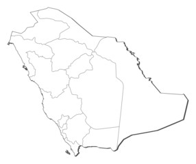 Map of Saudi Arabia