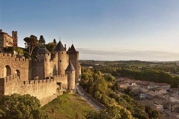 Fototapeta na wymiar Średniowieczne miasto Carcassonne - Francja