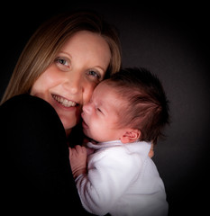 maman et son petit bébé
