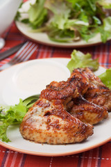 Roasted chicken wings