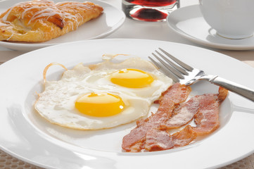 Bacon and egg breakfast
