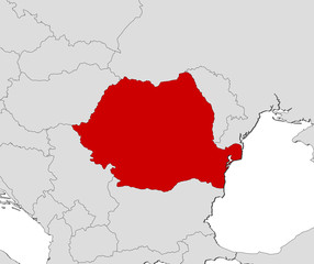 Map of Romania