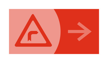 signe, symbole, picto, logo, flèche, route, panneau, code