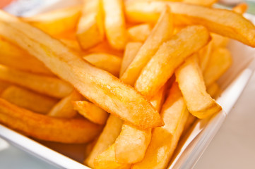 Golden French fries