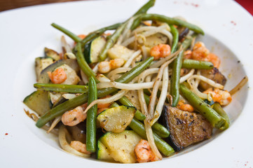 plate of asian cuisine